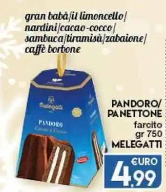 Melegatti Pandoro/Panettone Farcito 750 gr