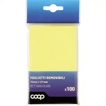 Coop FOGLIETTI REMOVIBILI, CUBI E BLOCCHI COOP offerta