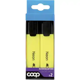 Coop 2 EVIDENZIATORI GIALLI COOP offerta