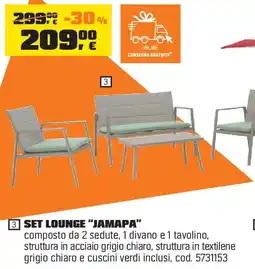 OBI Set lounge "jamapa" offerta