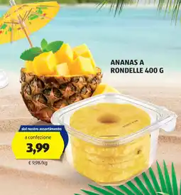ALDI Ananas a rondelle offerta