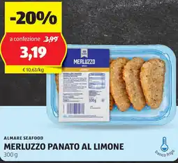 ALDI Almare seafood merluzzo panato al limone offerta