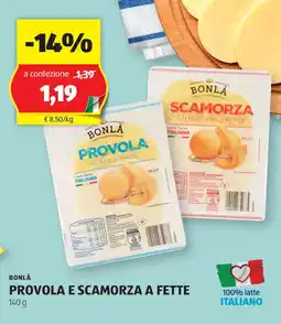 ALDI Bonlà provola e scamorza a fette offerta