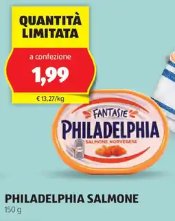 ALDI Philadelphia salmone offerta