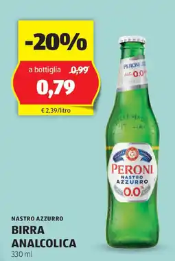 ALDI NASTRO AZZURRO Birra analcolica offerta