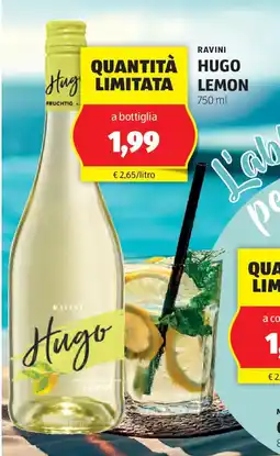 ALDI RAVINI Hugo lemon offerta