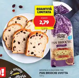 ALDI GRISSITALIA IL DOLCE BUON PANE Pan brioche uvetta offerta