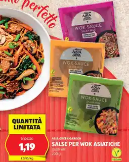 ALDI ASIA GREEN GARDEN Salse per wok asiatiche offerta