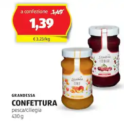 ALDI GRANDESSA Confettura offerta