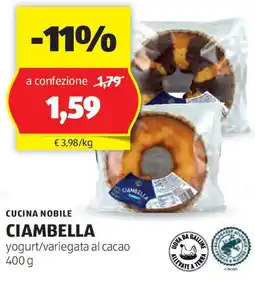 ALDI CUCINA NOBILE Ciambella offerta