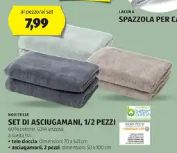 ALDI NOVITESSE Set di asciugamani offerta