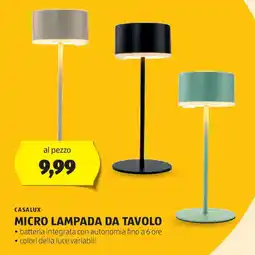 ALDI CASALUX Micro lampada da tavolo offerta