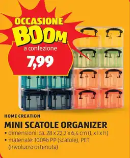 ALDI HOME CREATION Mini scatole organizer offerta