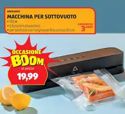 ALDI AMBIANO Macchina per sottovuoto offerta