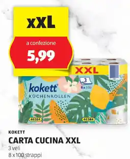ALDI KOKETT Carta cucina xxl offerta
