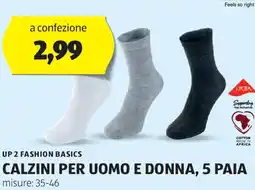 ALDI UP 2 FASHION BASICS Calzini per uomo e donna offerta