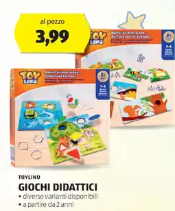 ALDI TOYLINO Giochi didattici offerta