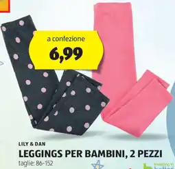ALDI LILY & DAN Leggings per bambini offerta