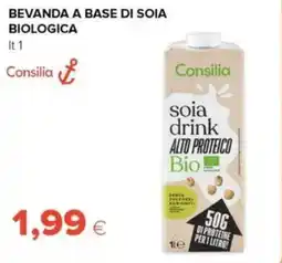 Tigre Consilia bevanda a base di soia biologica offerta