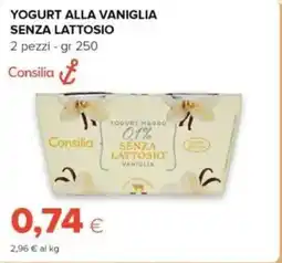 Tigre Consilia yogurt alla vaniglia senza lattosio offerta