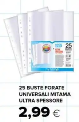 Oasi 25 buste forate universali MITAMA ultra spessore offerta