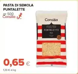 Tigre Consilia pasta di semola puntalette offerta
