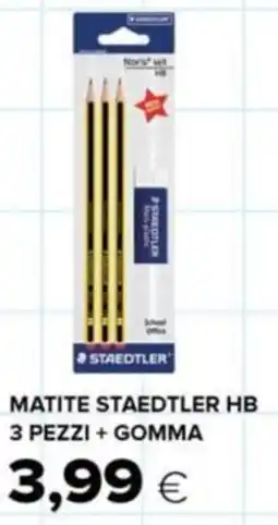 Oasi Matite STAEDTLER hb 3 pezzi + gomma offerta