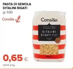 Tigre Consilia pasta di semola ditalini rigati offerta