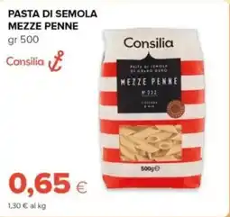Tigre Consilia pasta di semola mezze penne offerta