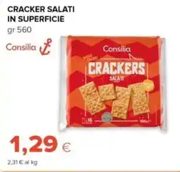 Tigre Consilia cracker salati in superficie offerta