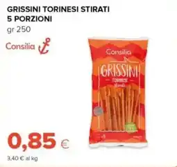 Tigre Consilia grissini torinesi stirati 5 porzioni offerta