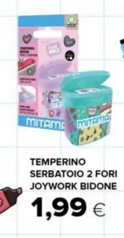 Oasi MITAMA Temperino serbatoio 2 fori joywork bidone offerta