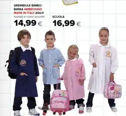 Oasi Grembiule bimbo/ bimba ambrosino made in italy ASILO offerta