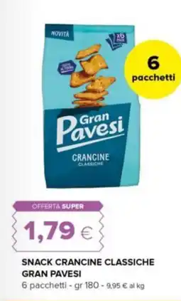 Oasi Snack crancine classiche GRAN PAVESI offerta