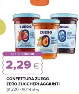 Oasi Confettura ZUEGG zero zuccheri aggiunti offerta