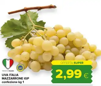 Oasi Uva italia mazzarrone igp offerta