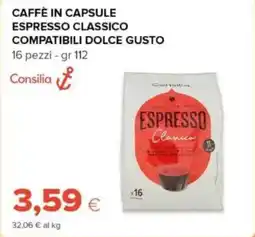 Tigre Consilia caffè in capsule espresso classico compatibili dolce gusto offerta