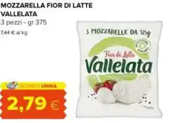 Oasi Mozzarella fior di latte VALLELATA offerta