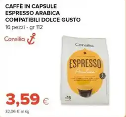 Tigre Consilia caffè in capsule espresso arabica compatibili dolce gusto offerta