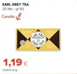 Tigre Consilia earl grey tea 25 filtri offerta
