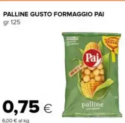 Oasi Palline gusto formaggio PAI offerta