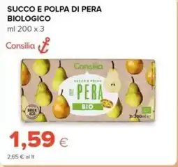 Tigre Consilia succo e polpa di pera biologico offerta