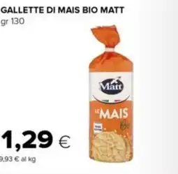 Oasi Gallette di mais bio MATT offerta