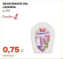 Tigre Consilia deodorante gel lavanda offerta
