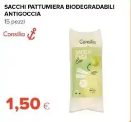 Tigre Consilia sacchi pattumiera biodegradabili antigoccia offerta