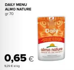 Oasi DAILY MENU Almo nature gr 70 offerta