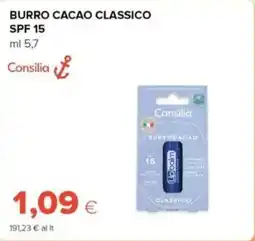 Tigre Consilia burro cacao classico spf 15 offerta