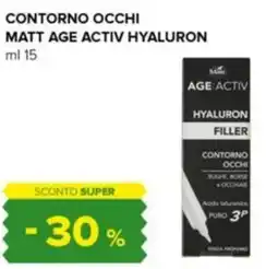 Oasi Contorno occhi matt AGE ACTIV hyaluron offerta