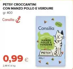 Tigre Consilia petsy croccantini con manzo pollo e verdure offerta