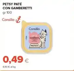 Tigre Consilia petsy paté con gamberetti offerta